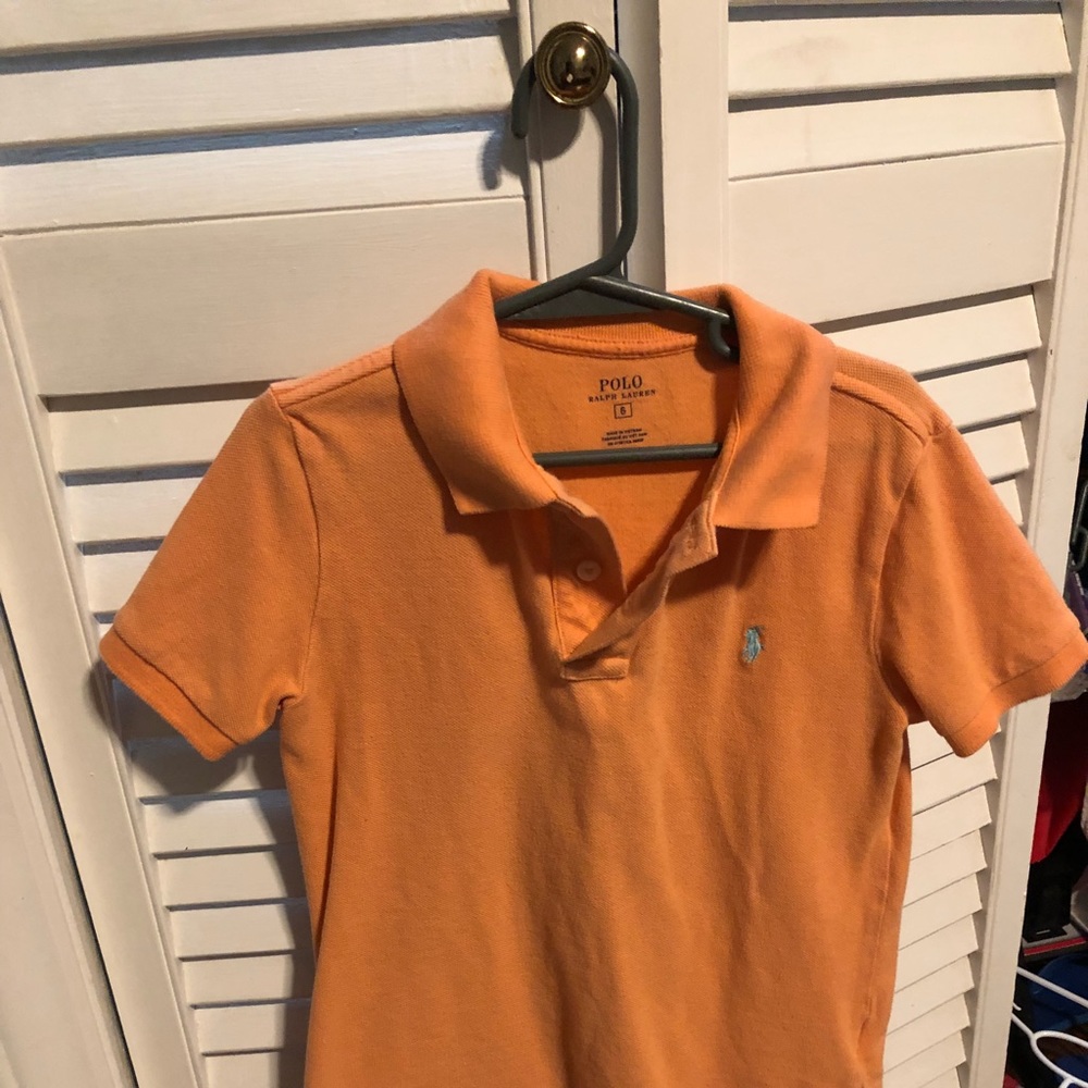 Orange Ralph Lauren polo